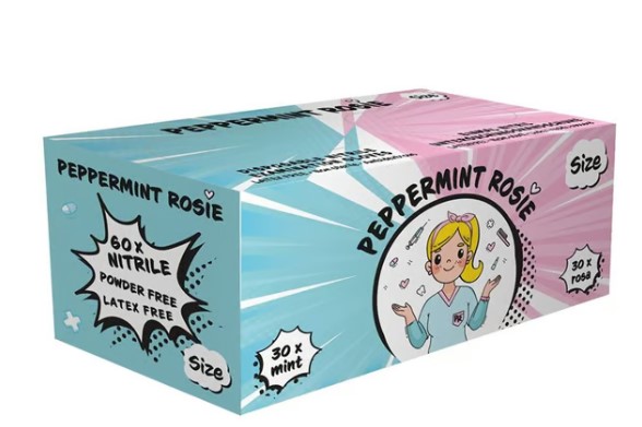 Ampri Nitril HS Style M Pepperm Rosie 60 Stück