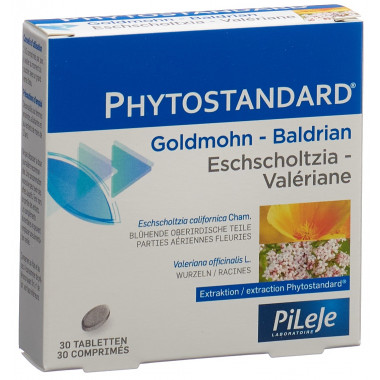 Phytostandard Goldmohn-Baldrian Tabletten 30 Stück Phytostandard Goldmohn-Baldrian Tabletten 30 Stück