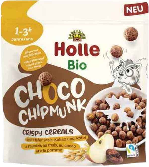 Holle Crispy Cereals Choco Chipmunk Btl 125g Holle Crispy Cereals Choco Chipmunk Btl 125g
