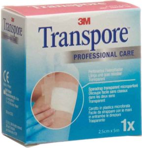 3M Transpore Heftpflaster 5mx25mm refill 3M Transpore Heftpflaster 5mx25mm refill