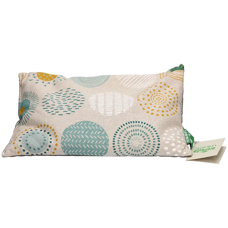 Himmelgrün Traubenkernkissen 30x20cm Kreise