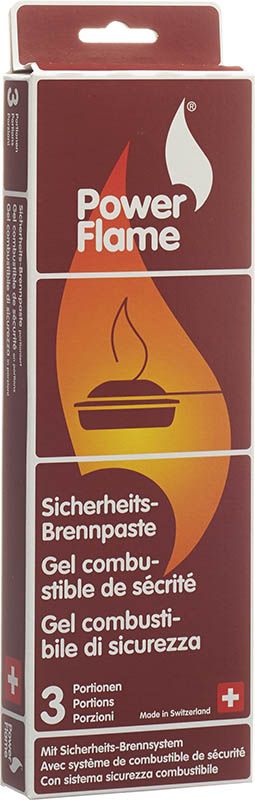 POWERFLAME Sicherheits Brennpaste 3 x 80g