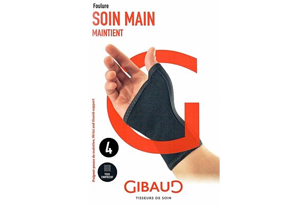 GIBAUD Handgelenk-Daumenbandage Gr3 18-19cm GIBAUD Handgelenk-Daumenbandage Gr3 18-19cm
