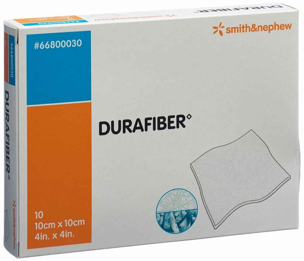 DURAFIBER Wundauflage 10x10cm steril 10 Stück DURAFIBER Wundauflage 10x10cm steril 10 Stück
