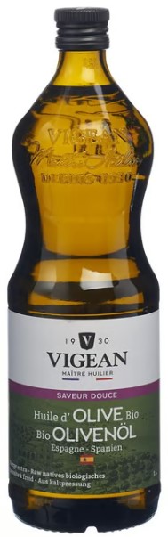 VIGEAN Huile d'Olive douce Espagne 1lt VIGEAN Huile d'Olive douce Espagne 1lt