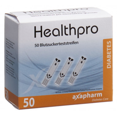 Healthpro Axapharm Blutzucker-Teststreifen 50 Stück