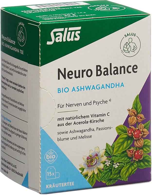 Salus® Neuro Balance Ashwagandha Tee Bio, 15 Beutel Salus® Neuro Balance Ashwagandha Tee Bio, 15 Beutel
