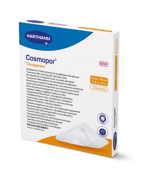 COSMOPOR transparent 9x10cm steril 5 Stück
