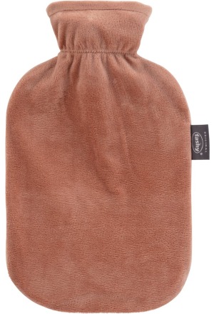 FASHY Wärmflasche 2l Flauschbezug braun