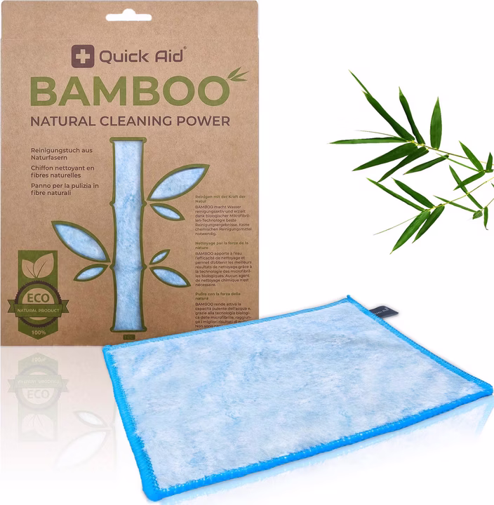Quick Aid Bambus Reinigungstuch blau