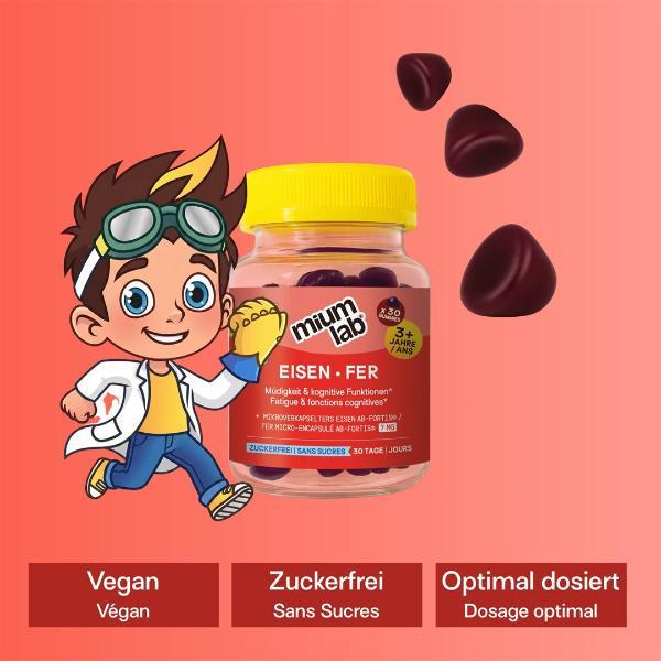 MiumLab Kids Gummies Eisen 30 Stück