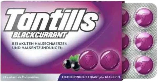 TANTILLS Halspastillen Blackcurr 24 Stück