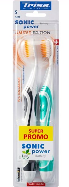 Trisa SONICPOWER Battery Pro Interdental DUO 2 Stück