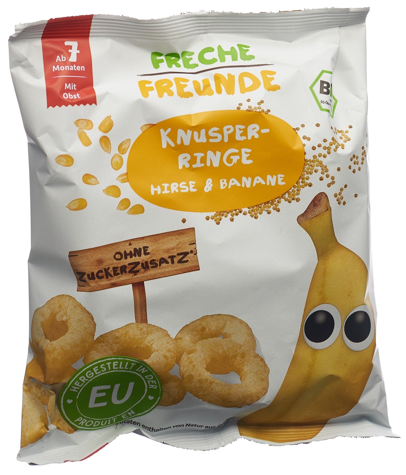Freche Freunde Knusper-Ringe Hirse & Banane Btl 20g