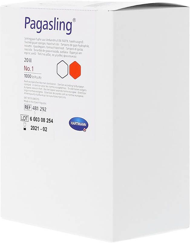 PAGASLING Schlinggazetupfer Gr3 2 x 500 Stück