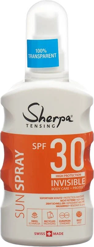 Sherpa Tensing Sonnenspray SPF30 Invisible 175ml Sherpa Tensing Sonnenspray SPF30 Invisible 175ml