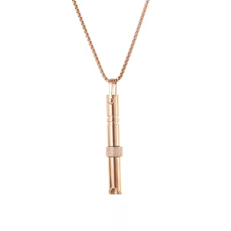 Drehbare Anti-Angst Atemkette – Raucherentwöhnung Rosegold