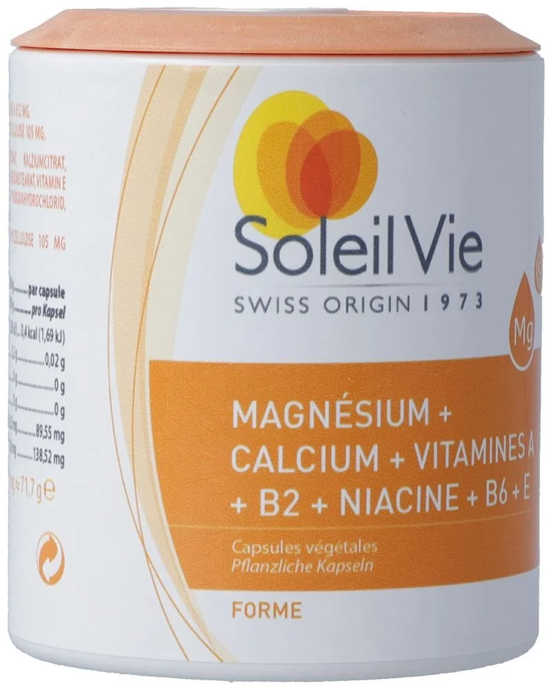 Soleil Vie Magnésium Calcium + Vit Kapseln 100 Stück