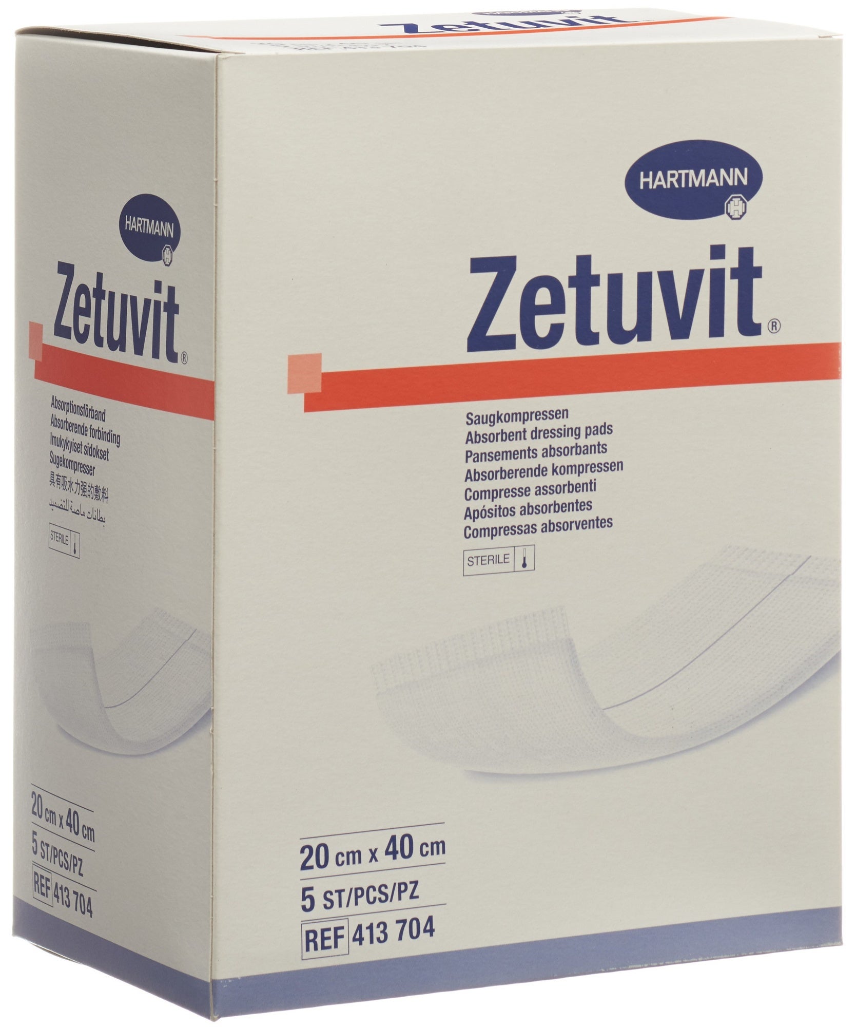 Zetuvit Absorptionsverband 20x40cm steril 5 Stück