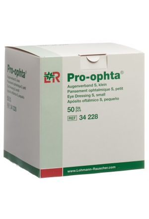 Pro Ophta S Augenverband S durchsichtig 50 Stück