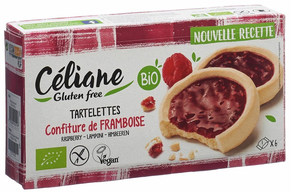 CELIANE GLUTEN FREE Törtchen Himbeere Bio 130g
