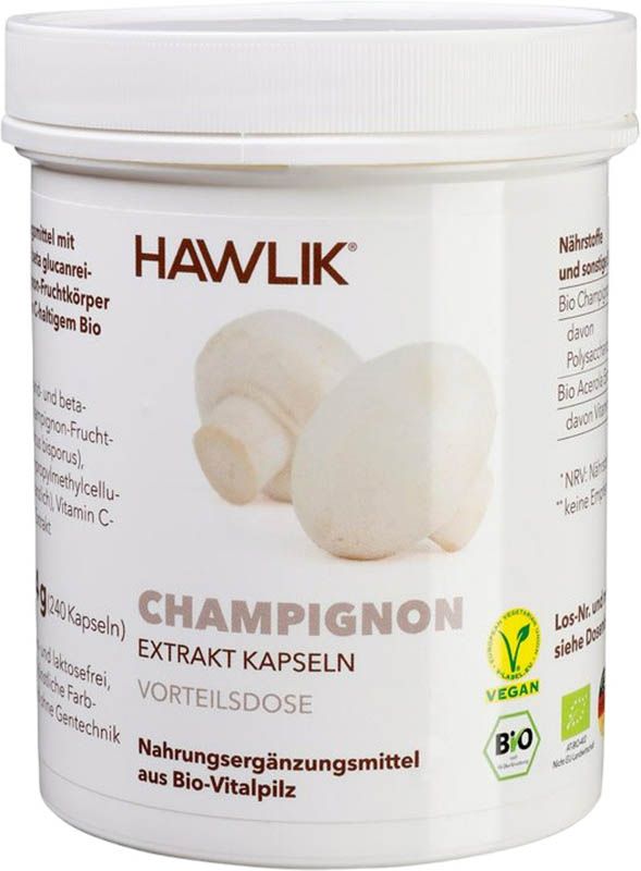 HAWLIK Champignon Extrakt Kapseln 240 Stück