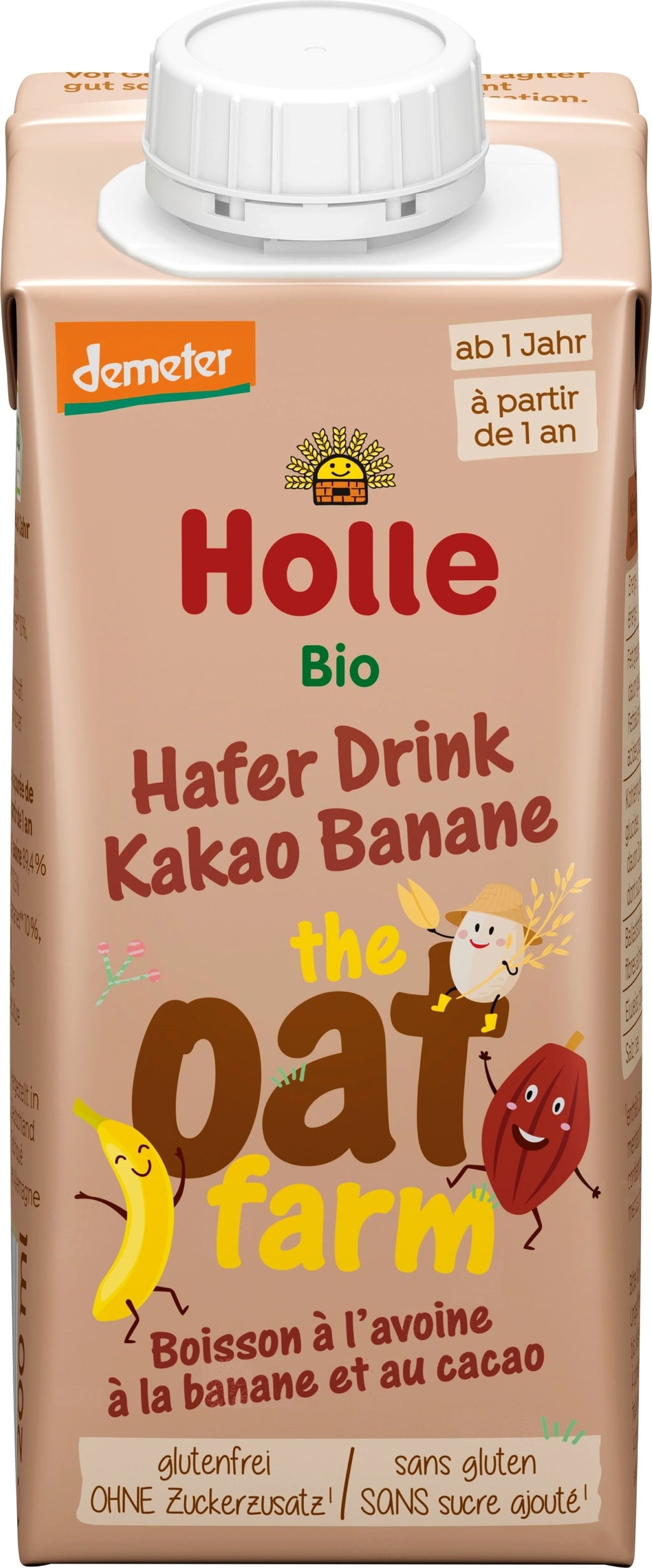 HOLLE Bio-Haferdrink Kakao Banane Tetra 200ml