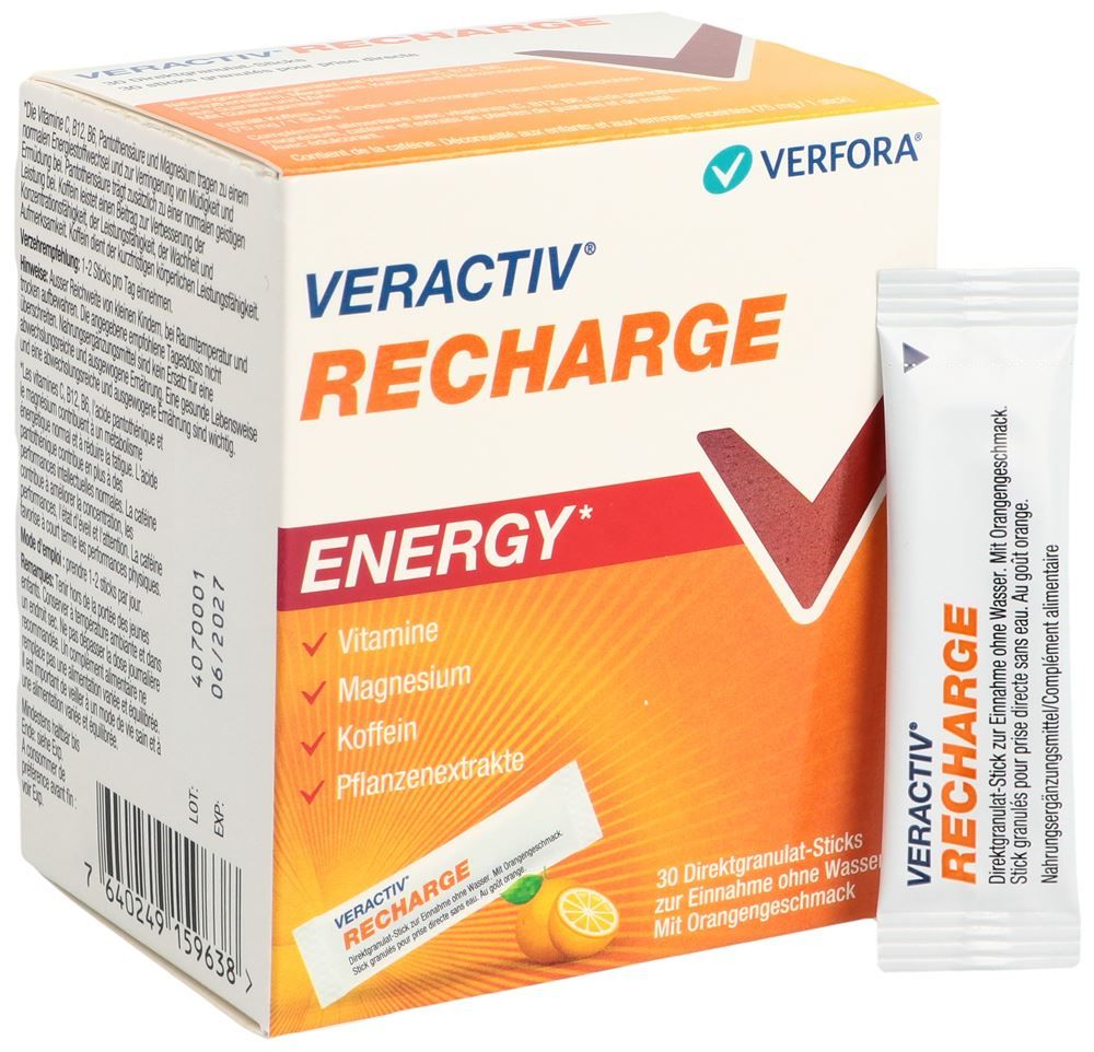 Veractiv® Recharge Direct Sticks 30 Stück Veractiv® Recharge Direct Sticks 30 Stück