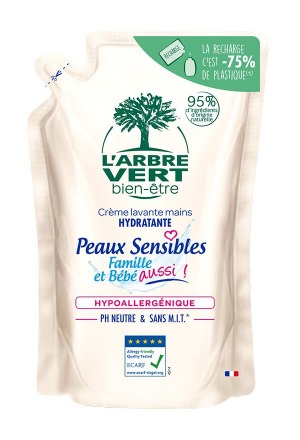 L'ARBRE VERT Handseife Sensitive Skin Refill Btl 300ml