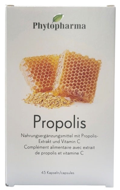 Phytopharma Propolis Kapseln 45 Stück Phytopharma Propolis Kapseln 45 Stück