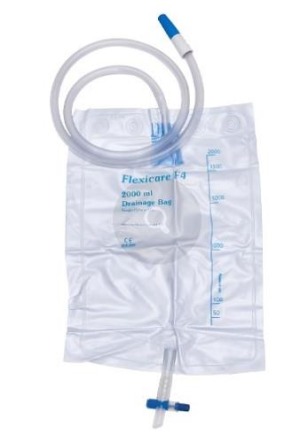 Flexicare Urinbeutel 2000ml 100cm T-Hahn st 10 Stück