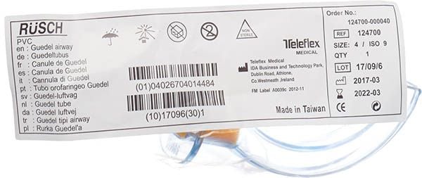 Rüsch Oropharyngealtubus Güdel Gr4 PVC