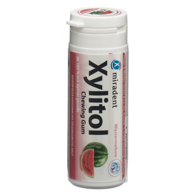 Miradent Xylitol Kaugummi Wassermelone Ds 30 Stück Miradent Xylitol Kaugummi Wassermelone Ds 30 Stück