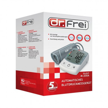 Dr. Frei Oberarm Blutdruckmessgerät M-200A digital Manschette 22-42cm Dr. Frei Oberarm Blutdruckmessgerät M-200A digital Manschette 22-42cm