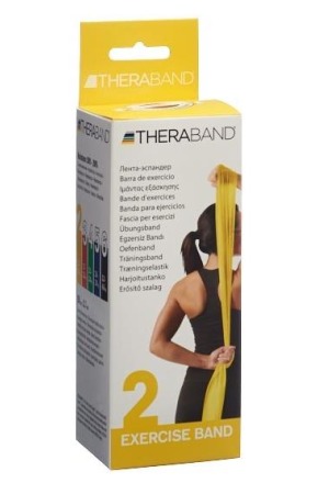 THERA BAND 2.5mx12.7cm gelb leicht Box