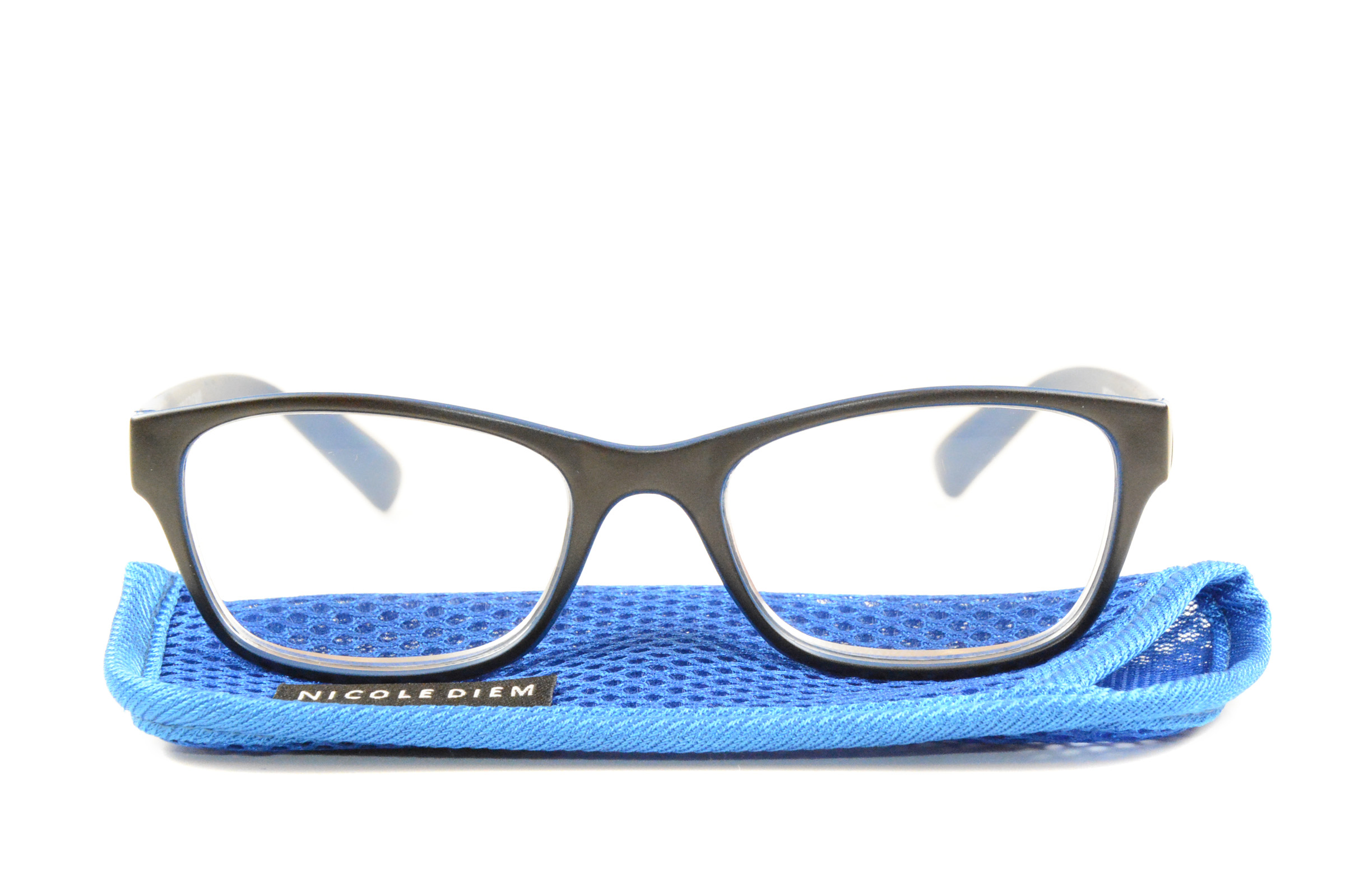 Nicole Diem Lesebrille Nico Blau Schwarz 2.5 dpt