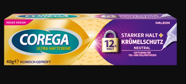 Corega ULTRA Haftcreme starker Halt+Krümmels 40g