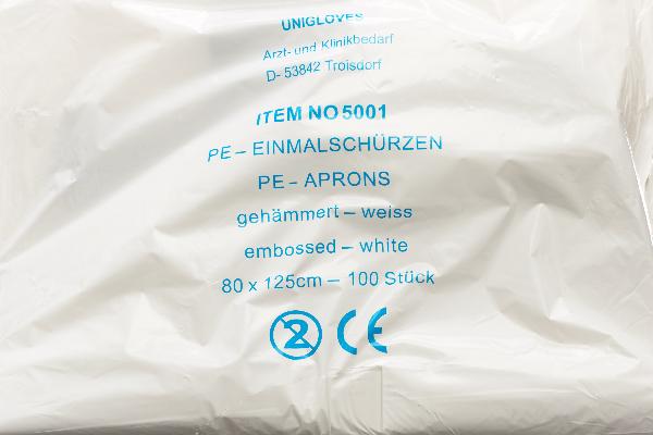Semadeni Einweg-Schürzen 1250mm weiss 100 Stück