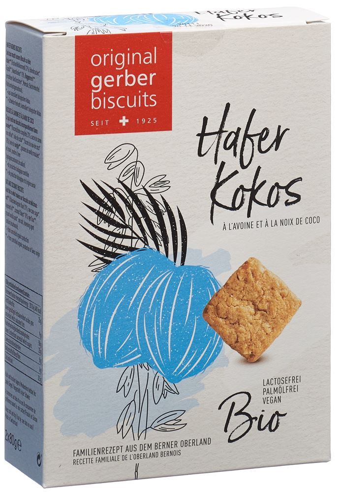 GERBER Hafer Kokos Biscuits Bio 160g