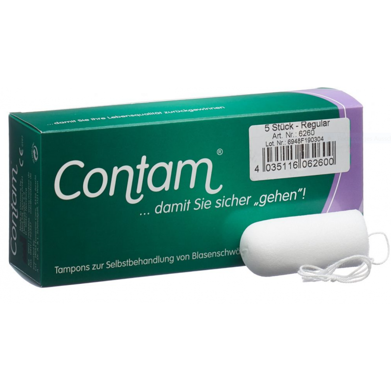 Contam® Vaginaltampon 28mm Regular 5 Stück