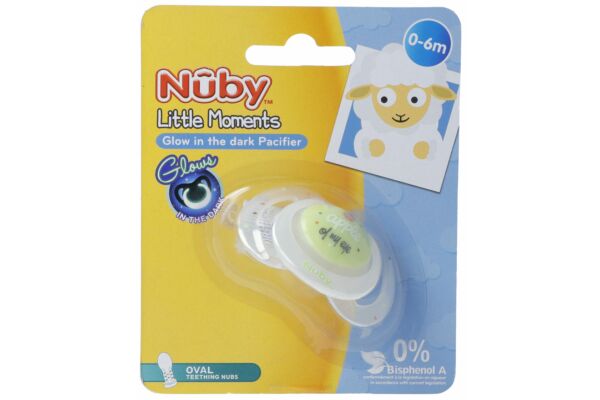Nuby Leuchtnuggi Little Moments 0-6 Monate ovale Form