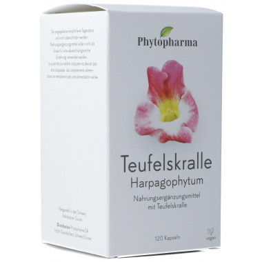 Phytopharma Teufelskralle Harpagophytum Kapseln 120 Stück Phytopharma Teufelskralle Harpagophytum Kapseln 120 Stück