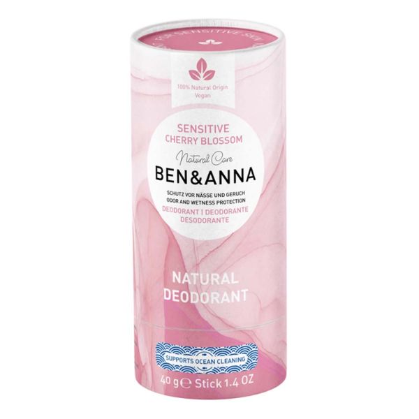 Ben & Anna Sensitive Deo Cherry Blossom Stick 40g
