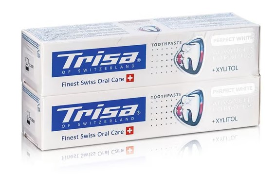 Trisa Zahnpasta Pure White Swi Her DUO 2 x 75ml