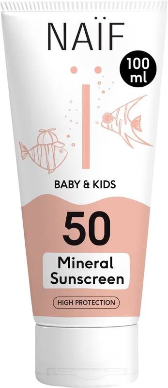 NAIF Baby&Kids Mineral Sunscreen SPF50 100ml NAIF Baby&Kids Mineral Sunscreen SPF50 100ml