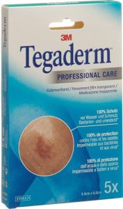 3M Tegaderm Film Transparentverband 4.4x4.4cm 5 Stück 3M Tegaderm Film Transparentverband 4.4x4.4cm 5 Stück