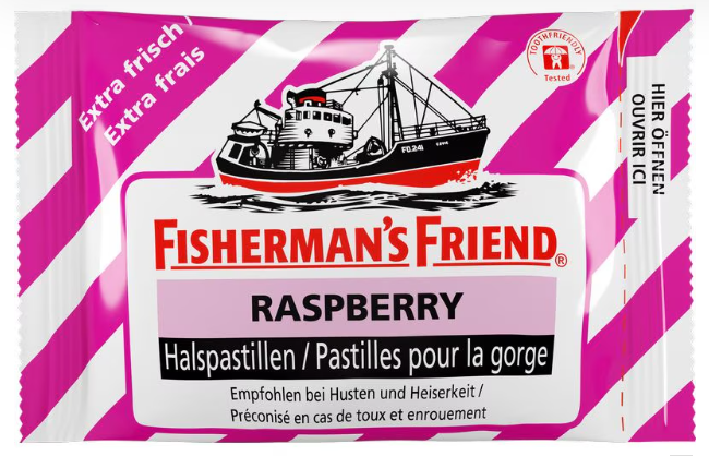 Fisherman's Friend Raspberry o Zucker Btl 25g