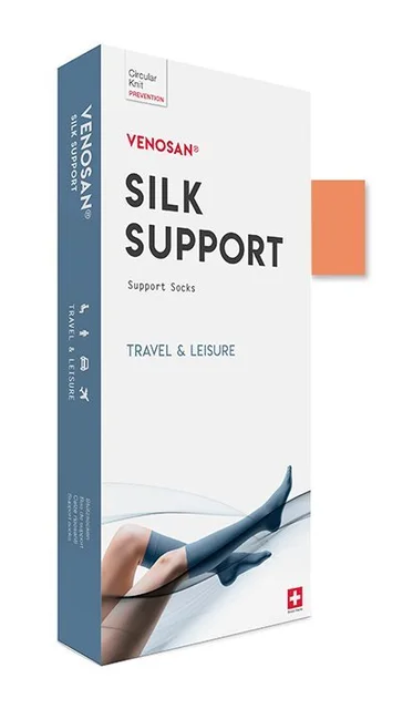 Venosan SILK A-D Support Socks S Apricot