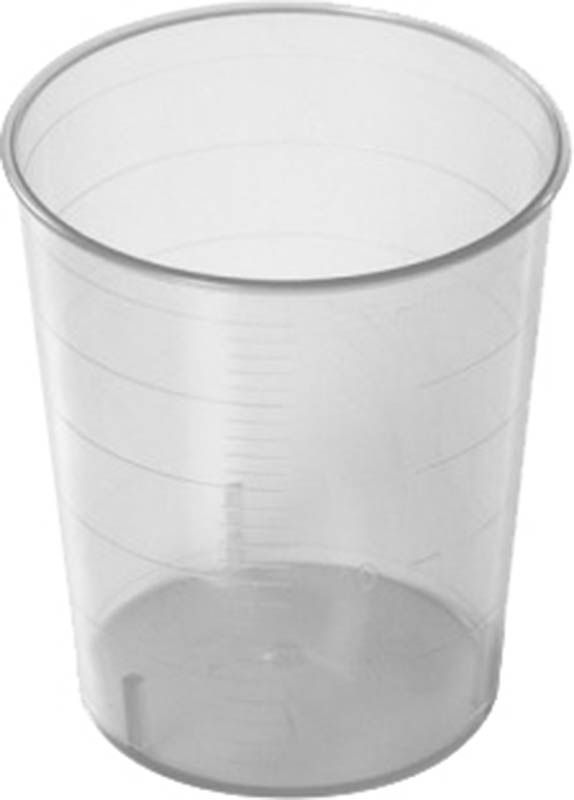 Wiegand Medibecher 25ml transparent waschbar 47 Stück
