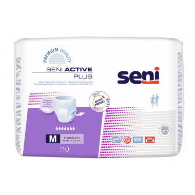 Seni Active Plus Pants Einweghosen M atmungsaktiv Hüftumfang 80-110cm 7 Tropfen 10 Stück
